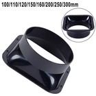 1pcs Brand New Duct Connector Vents Parts Black Lightweight Square Flange