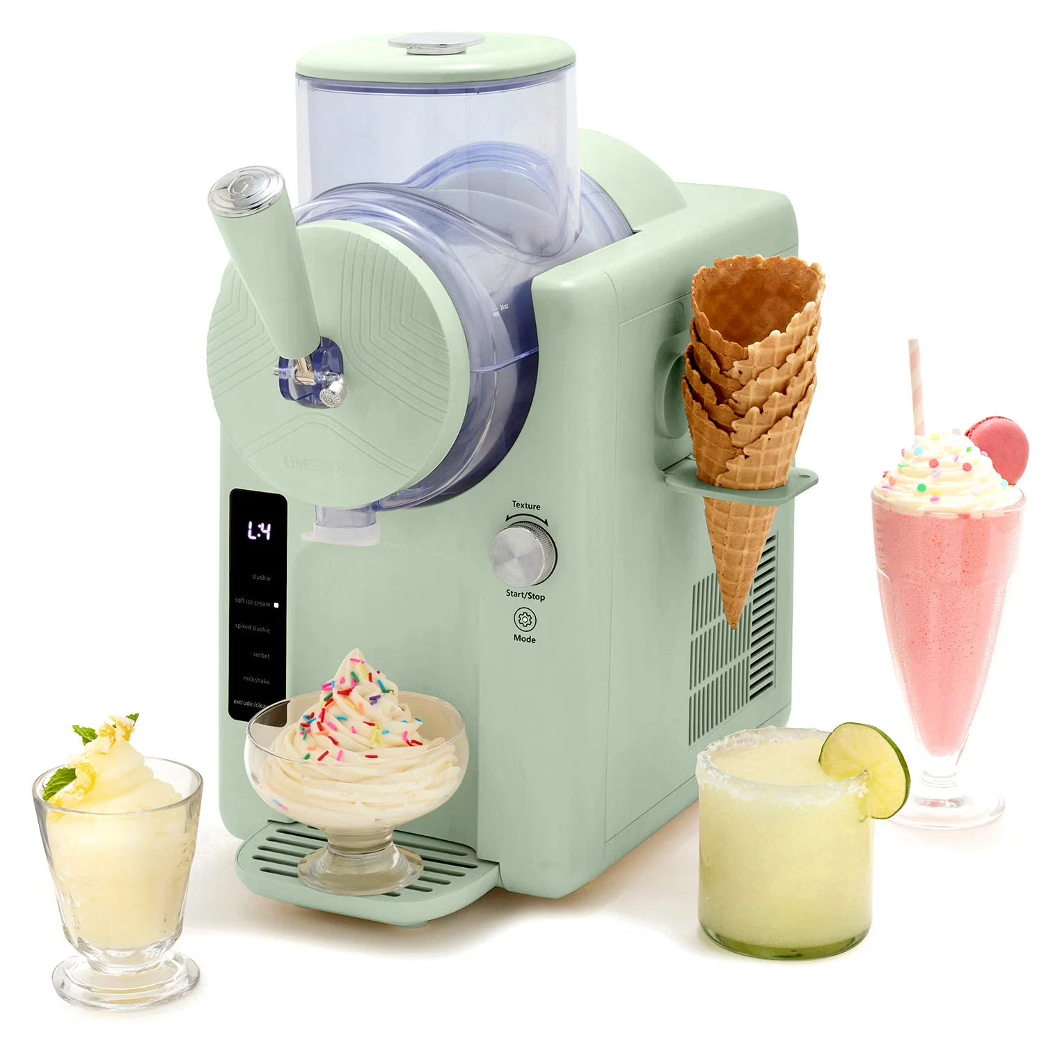 GreenPan Frost 15-in-1, Ice Cream Maker & Slushie Machine (Frost Ice Green)