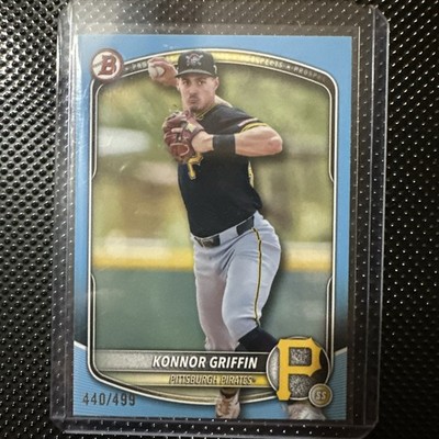 2025 Bowman Draft Konnor Griffin Sky Blue Border /499 #BD-102 Pirates