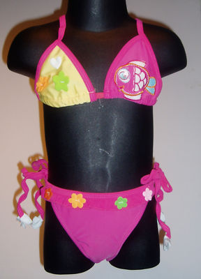 Cinda 2 Piece Bikini Set,Pink,Hot Pink from 3-11 Years | eBay