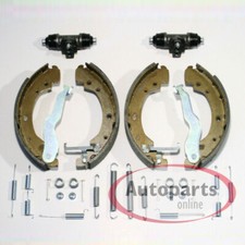 Bremsbacken Ø 230 mm mit Zubehör Satz Radbremszylinder hinten für Skoda Roomster