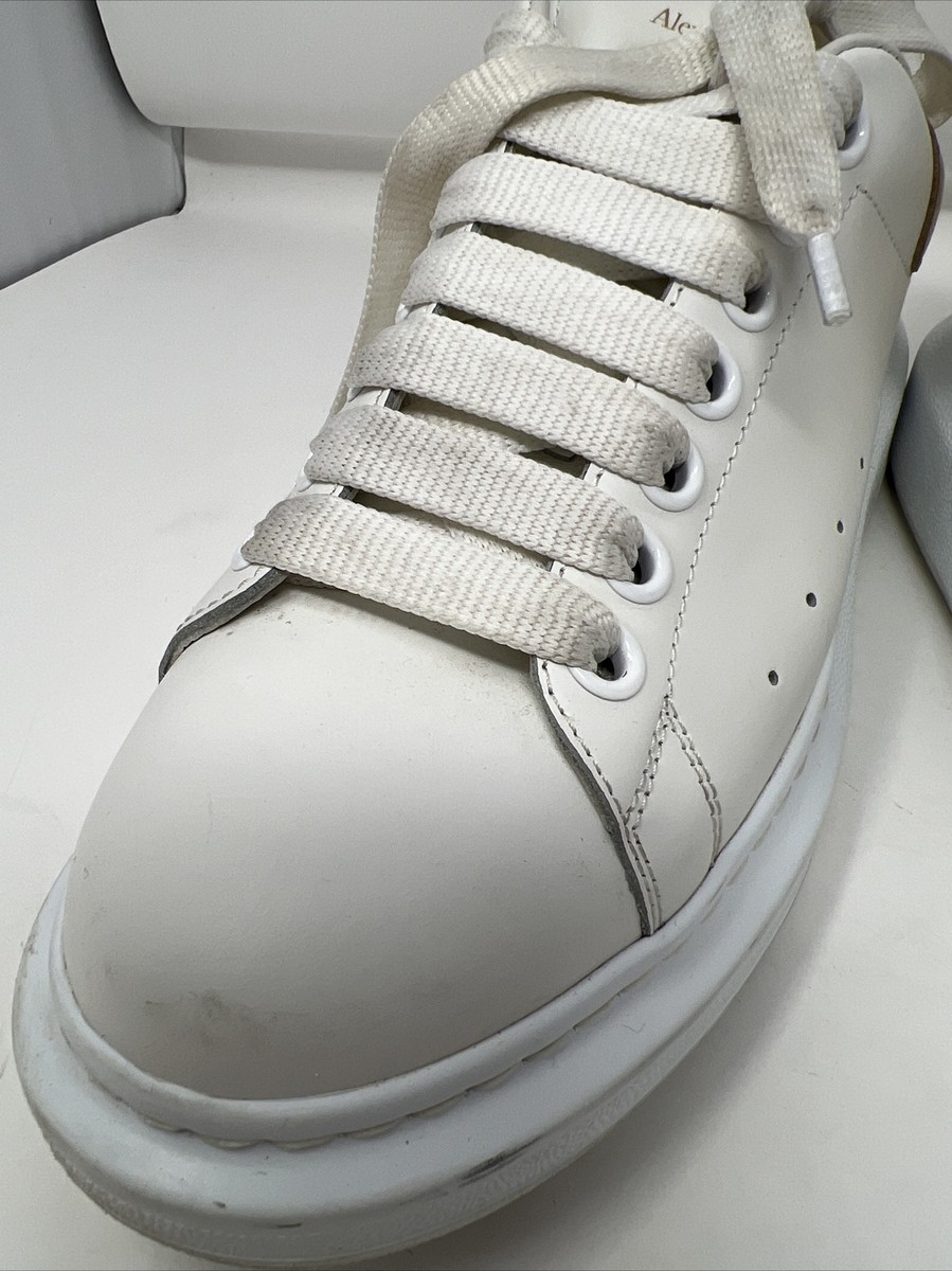 ALEXANDER MCQUEEN 590$ Women's Oversized Leather Sneakers - White