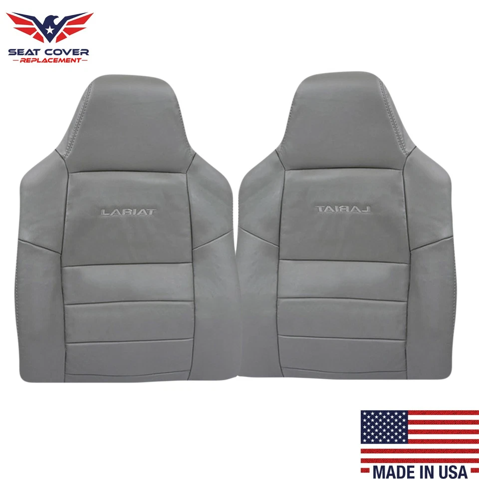 Fundas de asiento de repuesto gris Ford F250 F350 Lariat XLT 2003 2004 2005 2006 2007 Foto 4 de 4