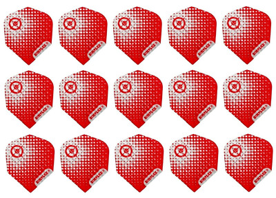 5 Sets Harrows Dimplex Standard Dart Flights - Ships w/ Tracking - Red Target
