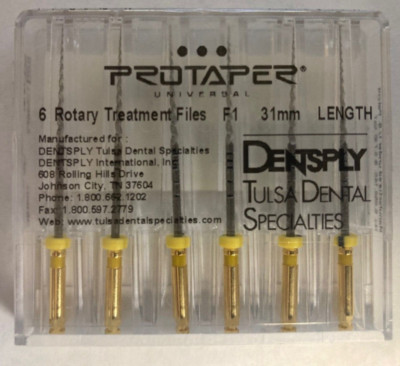 ProTaper by Dentsply Tulsa - Universal Rotary File F1 Yellow 31mm