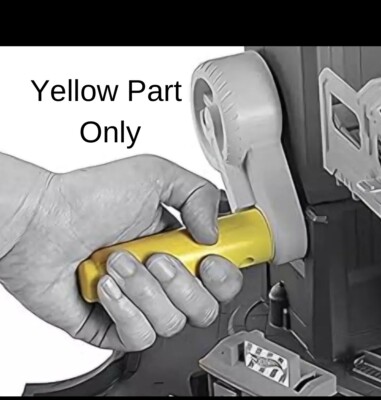 Hot wheels Ultimate T Rex Garage - Yellow Turn Handle - Part Y