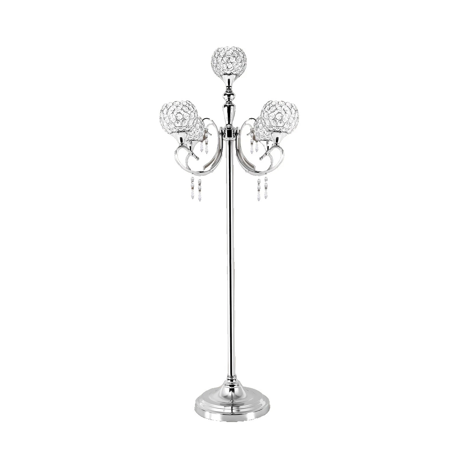 Glass Pillar Candle Candelabras