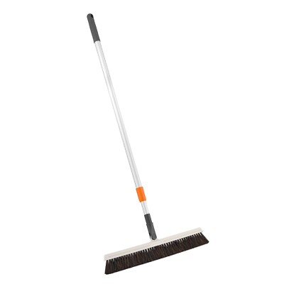 Superio 18'' Horsehair Swivel Broom, Rotating Broom with Telescopic Handle