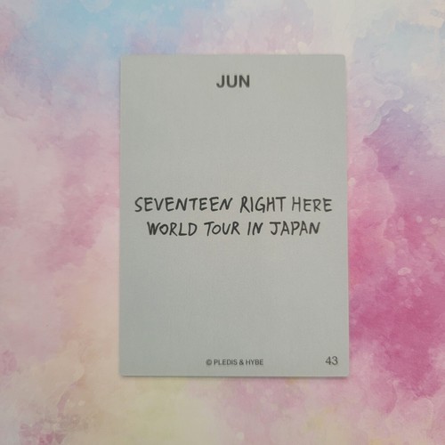 SEVENTEEN RIGHT HERE JAPAN Photo card TOUR Official Merchandise MD SVT PC - Picture 37 of 108