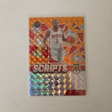 Sterling Brown ORange Prizm Auto 2020-21 Nba Mosaic Scripts  Rockets
