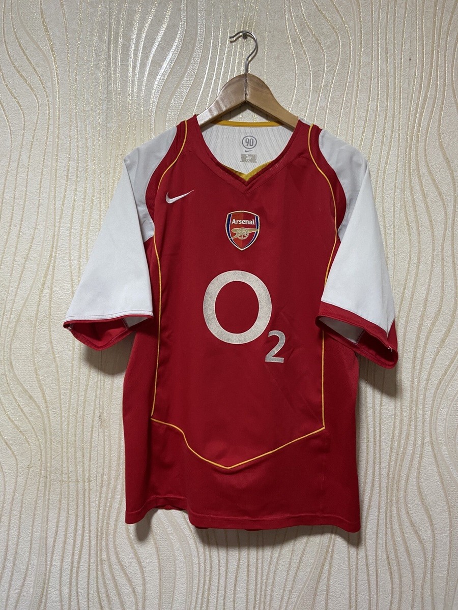 ARSENAL 2004 2005 2006 HOME FOOTBALL SHIRT SOCCER JERSEY NIKE sz L
