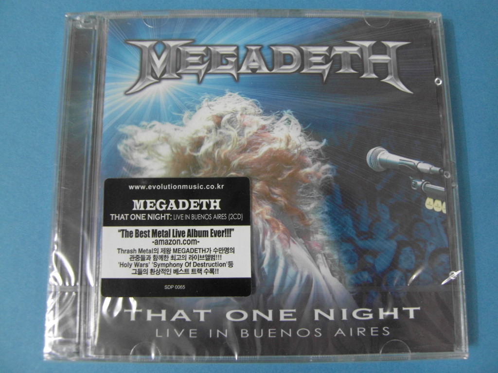 MEGADETH - THAT ONE NIGHT : LIVE IN BUENOS AIRES [2 CD] (SEALED