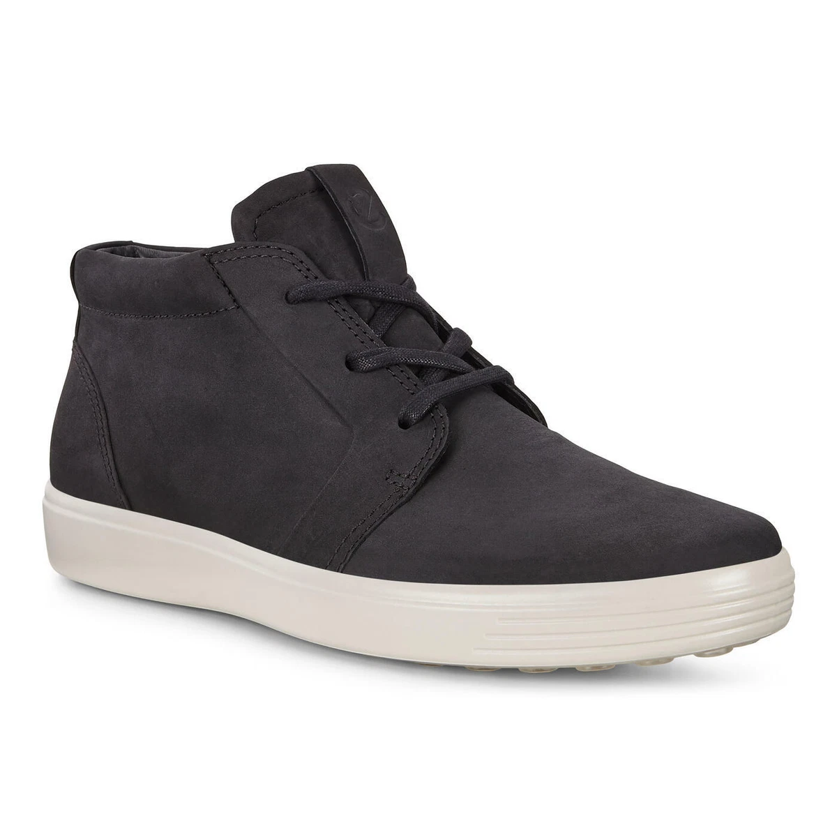 ECCO Soft 7 Men s Ankle Sneaker Leather Black 440374 02001