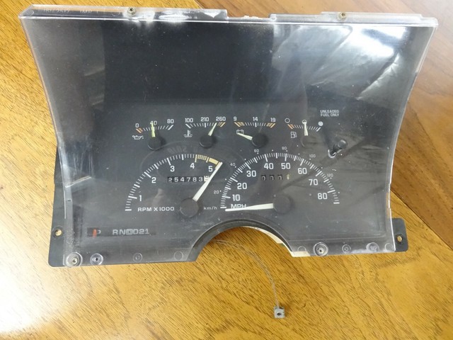 1992 1994 Chevrolet GMC Silverado Sierra Instrument Gauge Cluster