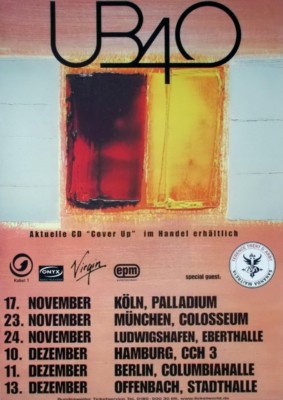 UB40 - UB 40 - 2001 - Live In Concert - Cover Up Tour - Poster