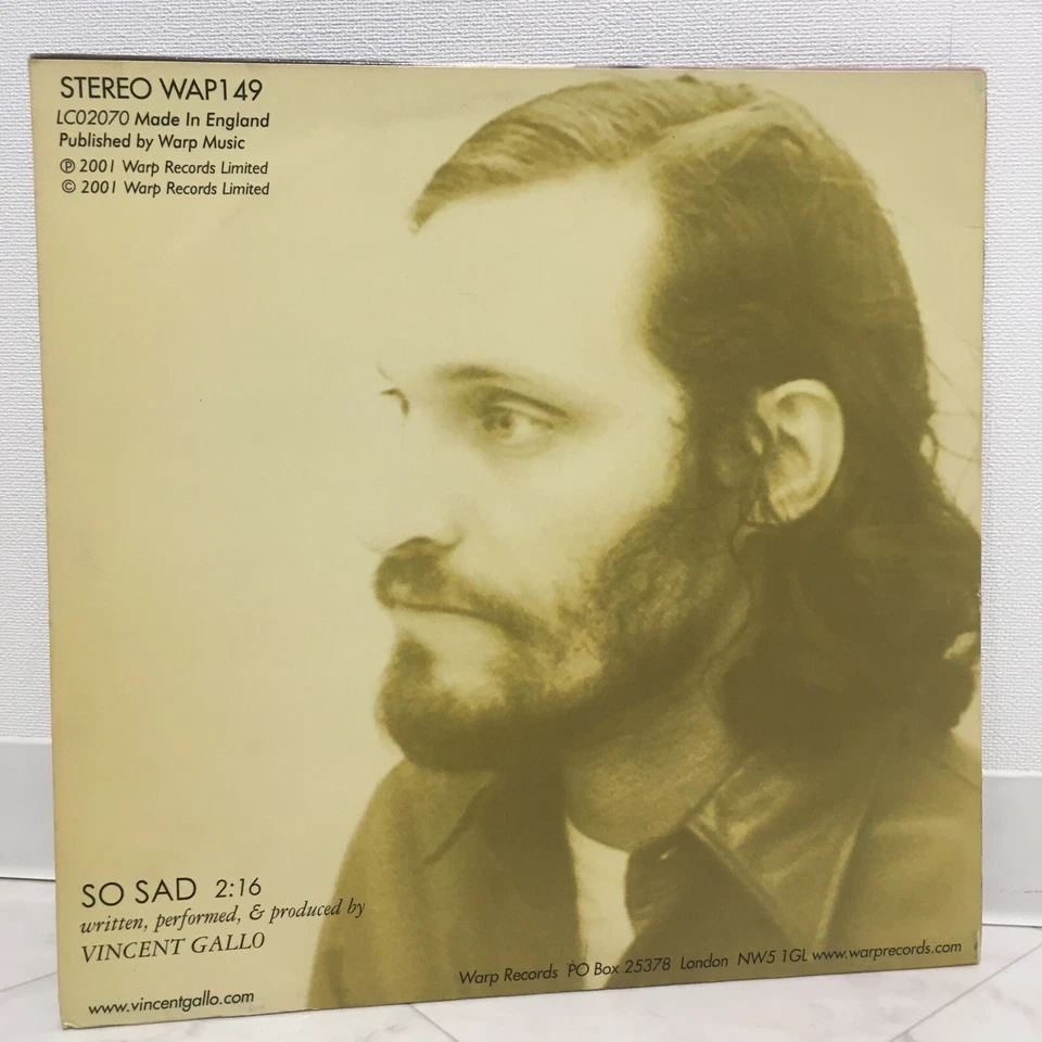Vincent Gallo ヴィンセント・ギャロ 直筆サイン入りLPレコード