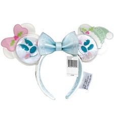 Disney Parks Pastel Snowman Christmas Holiday Loungefly Headband Minnie Ears