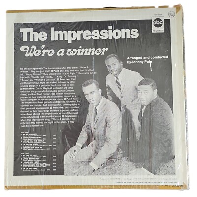 The Impressions We're A Winner Curtis Mayfield Lp Record Vinyl