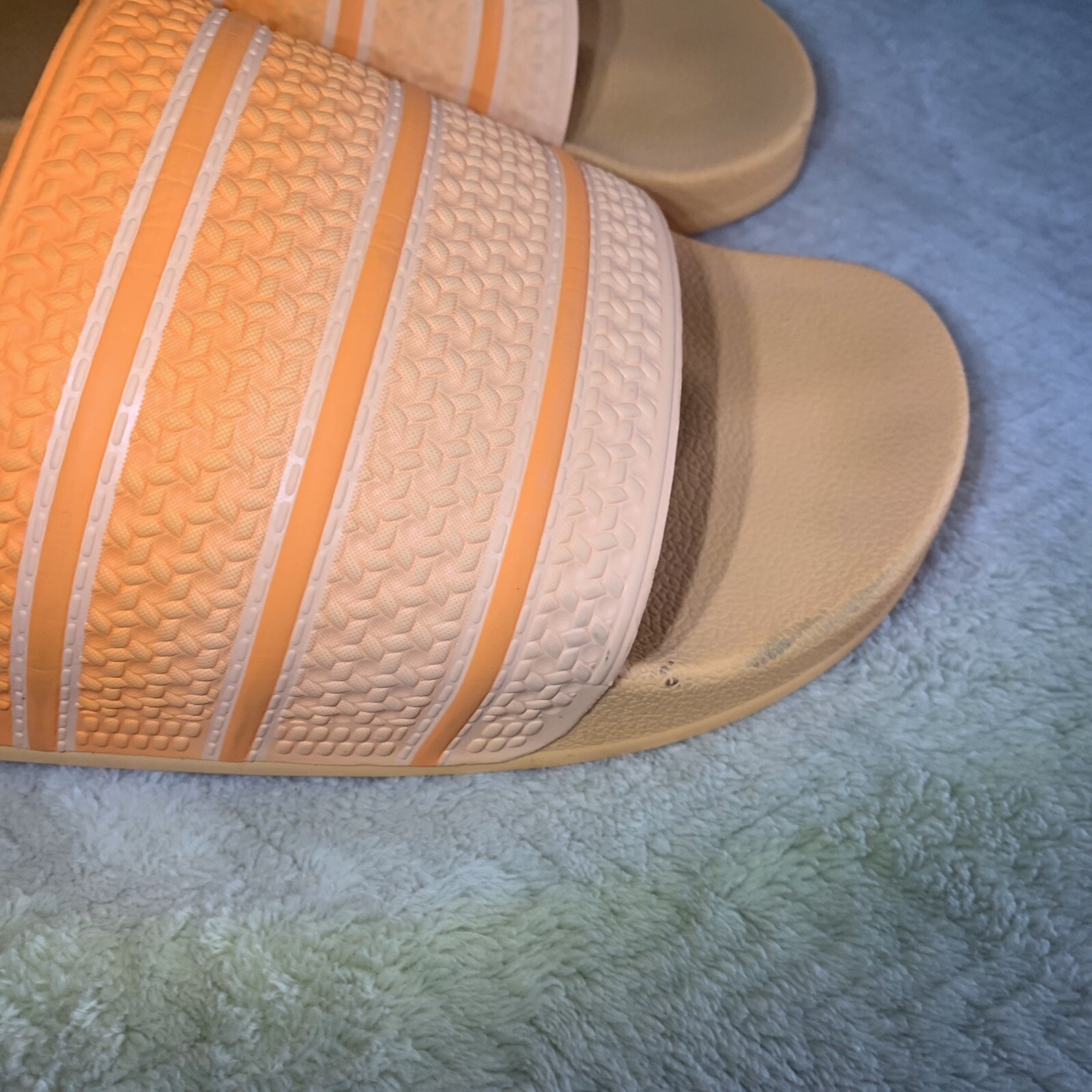 PANTOFOLA D’ORO Adidas Originals Adilette Ciabatte Sportive Casual Arancione Uomo Taglia 14 HP4314