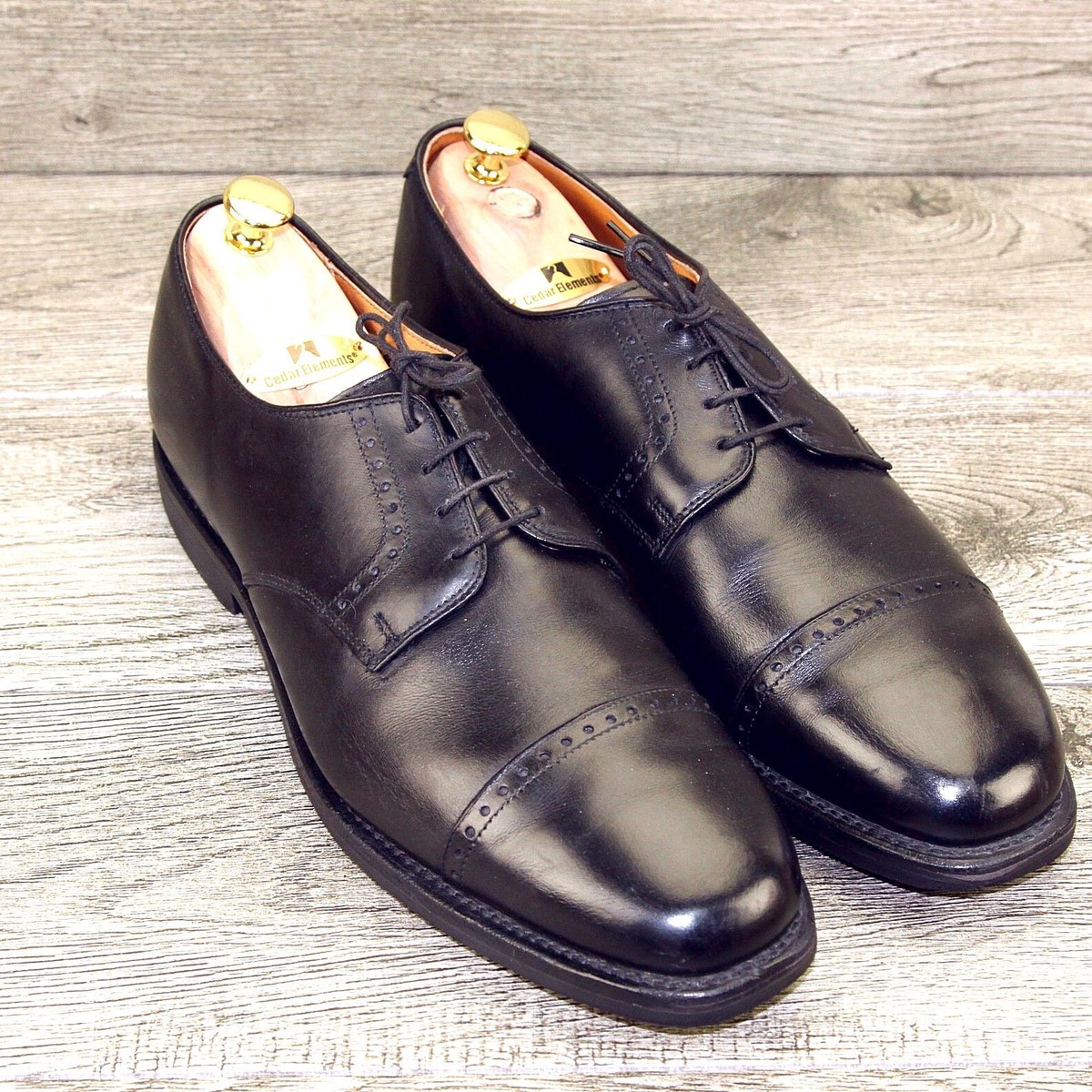 Allen Edmonds PERRY 11.5 D Black * new Cedar Trees Flannel  display picture 2