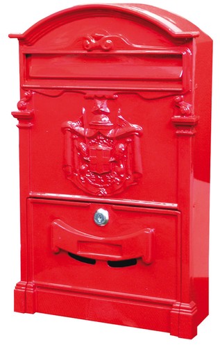 Cassetta Postale Bianca 26x20x7 Cm - Buca Delle Lettere Con Chiave E Viti