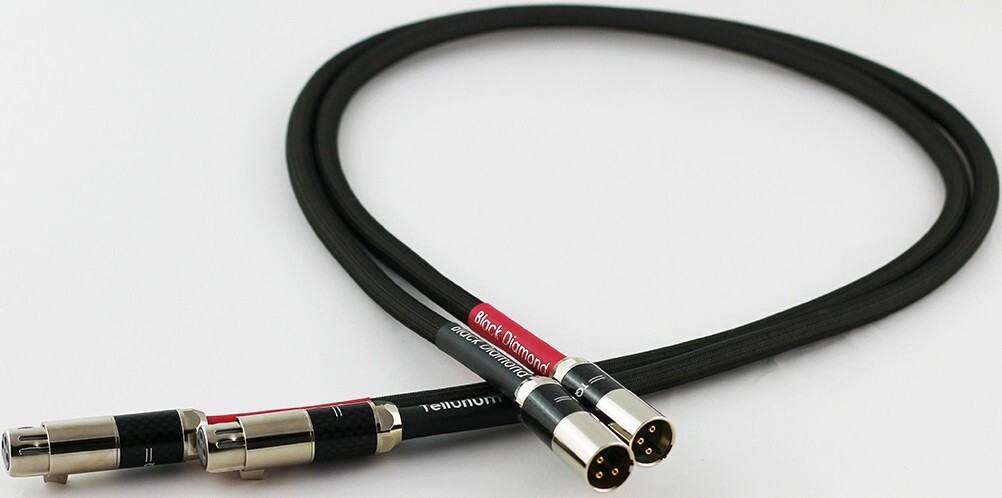 Tellurium Q Black Diamond 1-meter XLR-XLR Interconnect Cables AUTHORIZED-DEALER