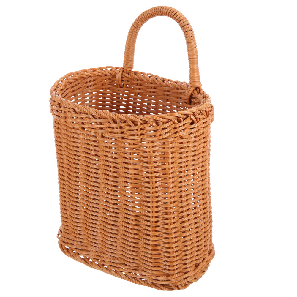 Storage Baskets Plant Wall Hanging Crate Faux Plants Indoor-image