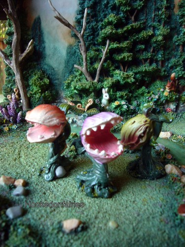 Juego de 3 Asst 2 pulgadas MI 50688 miniatura jardín de hadas Venus Fly Trap - Imagen 10 de 11