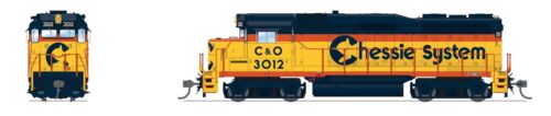 Broadway Limited 7566 HO C&O Chessie System GP30 Diesel Locomotive w/Sound #3007