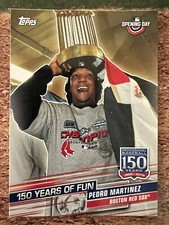 2019 TOPPS Opening Day 150 Years Of Fun Pedro Martinez Boston Red Sox