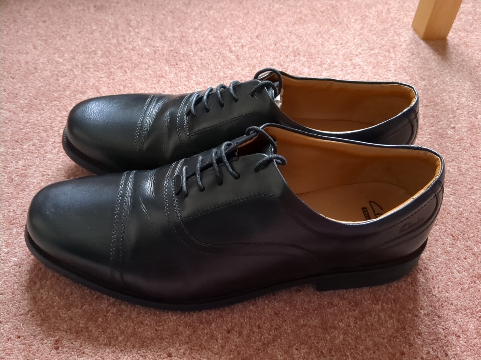 clarks mens black shoes sale