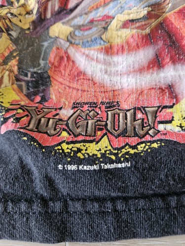 VTG Yu-Gi-Oh! Shonen Jumps 1996 Kazuki Takahashi Black Long Sleeve Boy's Size 4 - Picture 3 of 6