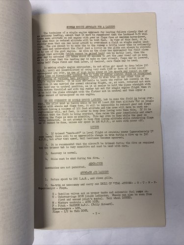 General Operation & Flying Procedures for B-34 - Original - Picture 9 of 12