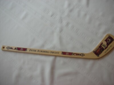 PETER FORSBERG RETIREMENT NIGHT MINI STICK 10/8/11 COLORADO AVALANCHE 