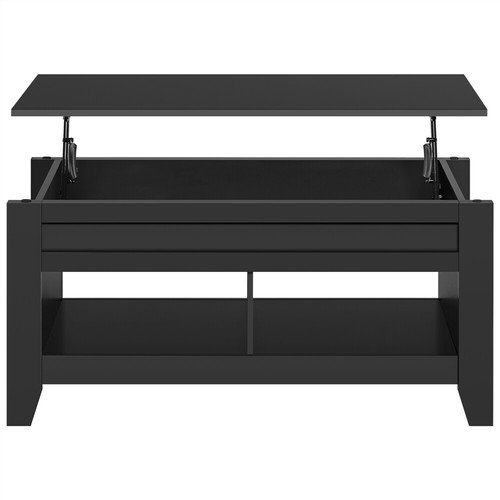 Mesa Centro Elevable Salón Mesa de Café con Revistero Marrón Madera 104x49x61cm - Imagen 44 de 44