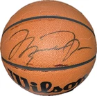Michael Jordan Signed Wilson Jet Basketball Upper Deck & GOAT Authentication