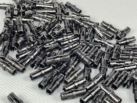 LEGO Technic Pin Short Friction Ridges Mindstorms NXT Part 2780 Black (x100)