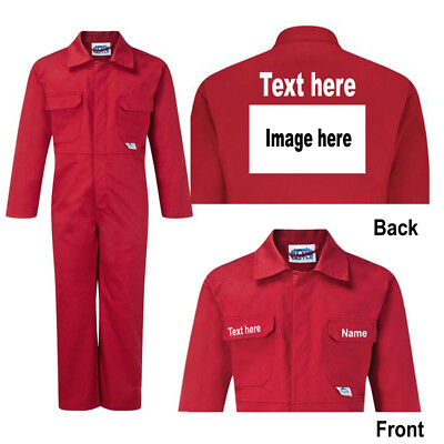 Kinder Kinder rot blau Overall Latzhose personalisieren Waldschule