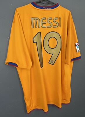 FC Barcelona Messi 19 ユニフォーム XL LIONEL MESSI #19 MEN FC BARCELONA 2006/2008 SOCCER FOOTBALL SHIRT