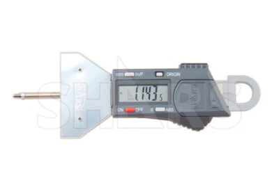 SHARS TOOL Aventor 0-16" Electronic Digital Depth Gage In-Mm-Fraction Tire Tread !]