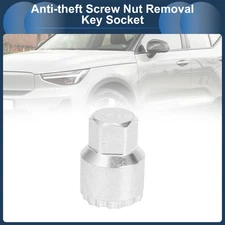 Car Wheel Lock Lug Nut #7619 Anti-theft Screw Nut Removal Key Socket for Volvo
