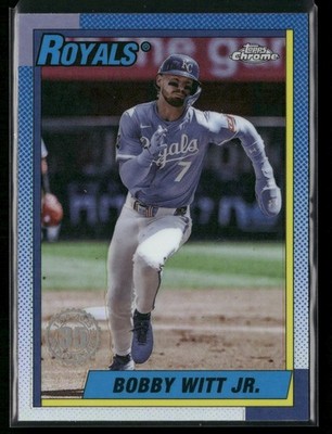 BOBBY WITT JR 2025 Topps Chrome Update #90CU-2 1990 TOPPS