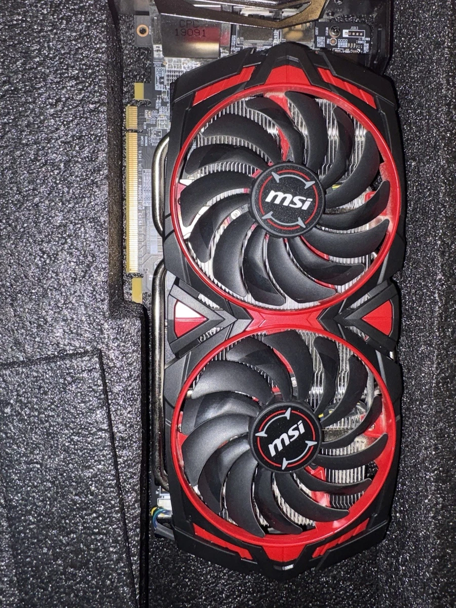 Carte Graphique MSI RX570 Armor 8G OC – 8 Go, Reconditionnée, Chipset AMD Radeon RX 570