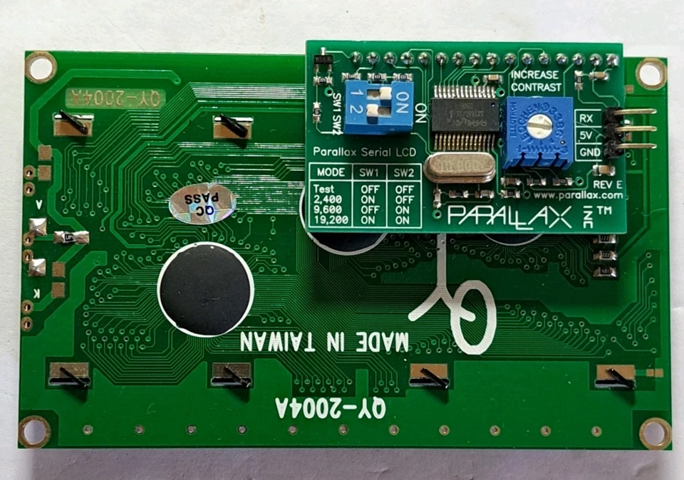 PARALLAX SERIAL LCD WITH 4x20 DISPLAY WITH SERIAL PCB SALE WAS $50 NOW $35 - Image 2 of 4