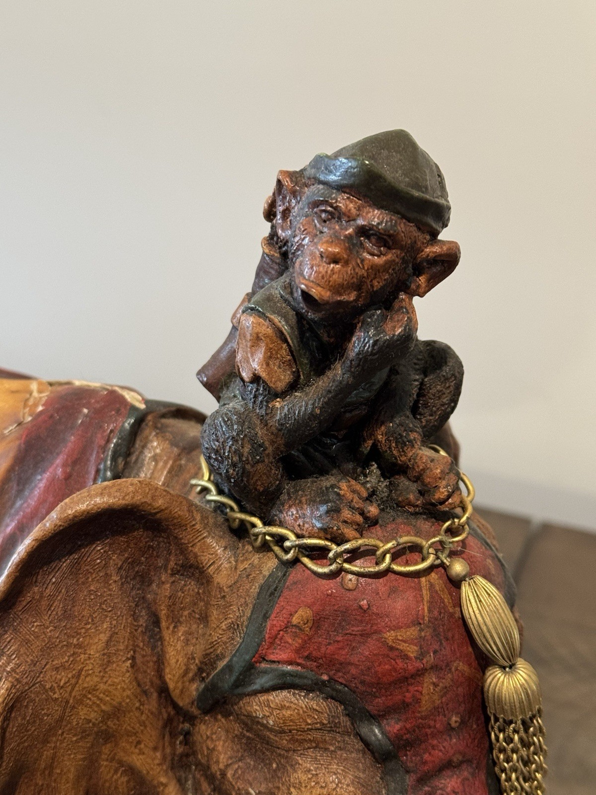 1920-1940s Barnum & Bailey Circus Wagon w/ Clown, Elephant & Two Bears Set Of 5