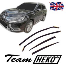 Wind Deflectors Fits Mitsubishi Outlander 2013-2021 4-Pcs Set Tinted Heko