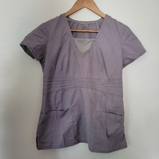 Healing Hands women's Size Small Scrubs HH Work Dark Grey Gray With Pockets