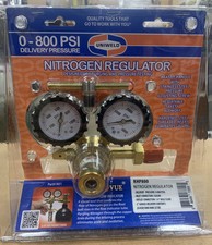 UNIWELD UNI-RHP800 1/2" NPT Nitrogen Regulator, Brass, High Pressure