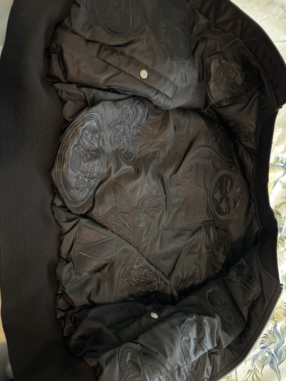 BRAND NEW! Jeff Hamilton Cowboys Reversible Leather Jacket-LARGE-BLACK