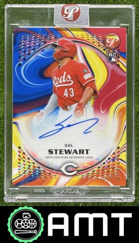 Sal Stewart 2026 Topps Pristine 2/10 Auto Primaries Refractor Reds RC